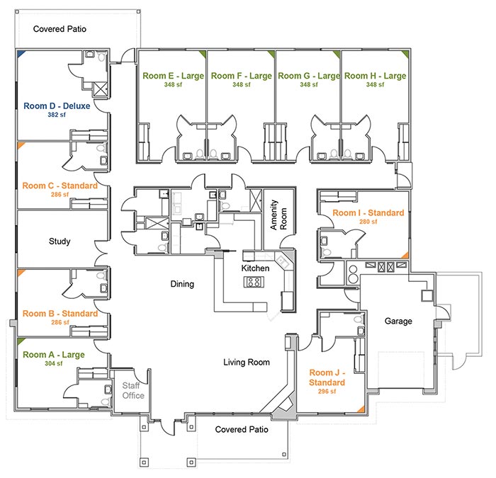 Floor Plan for Park Senior Villas