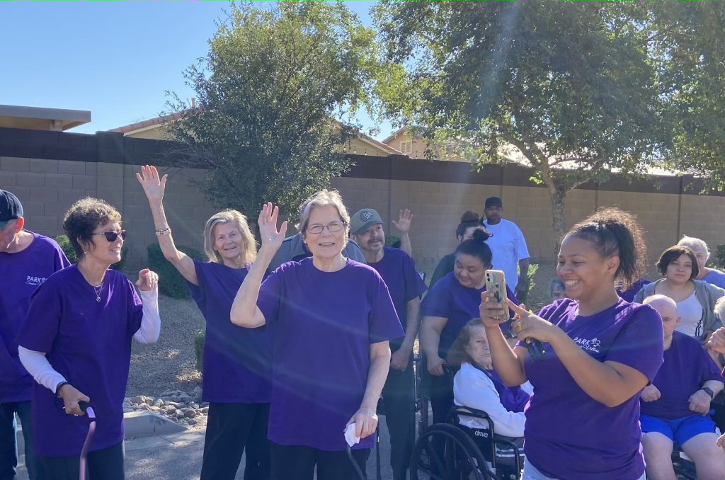 Park Senior Villas employees and residents walk for Alzheimer's