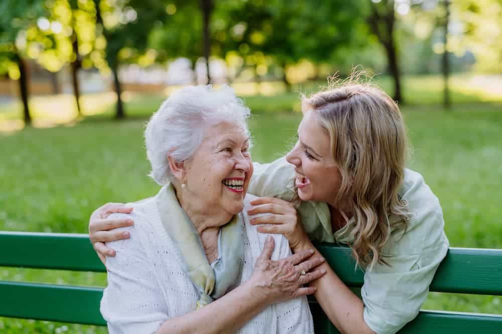 senior residents enjoying the benefits of nature